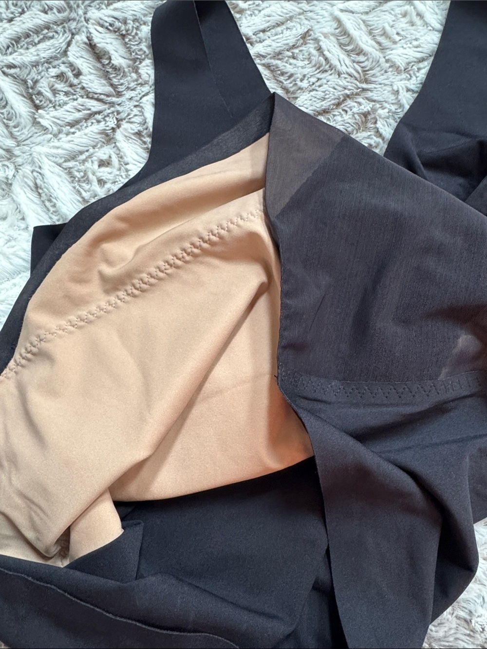 Black Mesh Paneled Tank Top - Picture 4 of 5